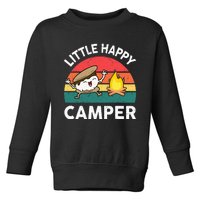 Little Happy Camper Funny Smore Camping Toddler Sweatshirt