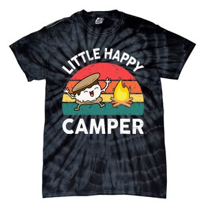 Little Happy Camper Funny Smore Camping Tie-Dye T-Shirt