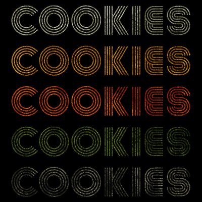 Love Heart Cookies Grunge Vintage Style Black Cookies T-Shirt
