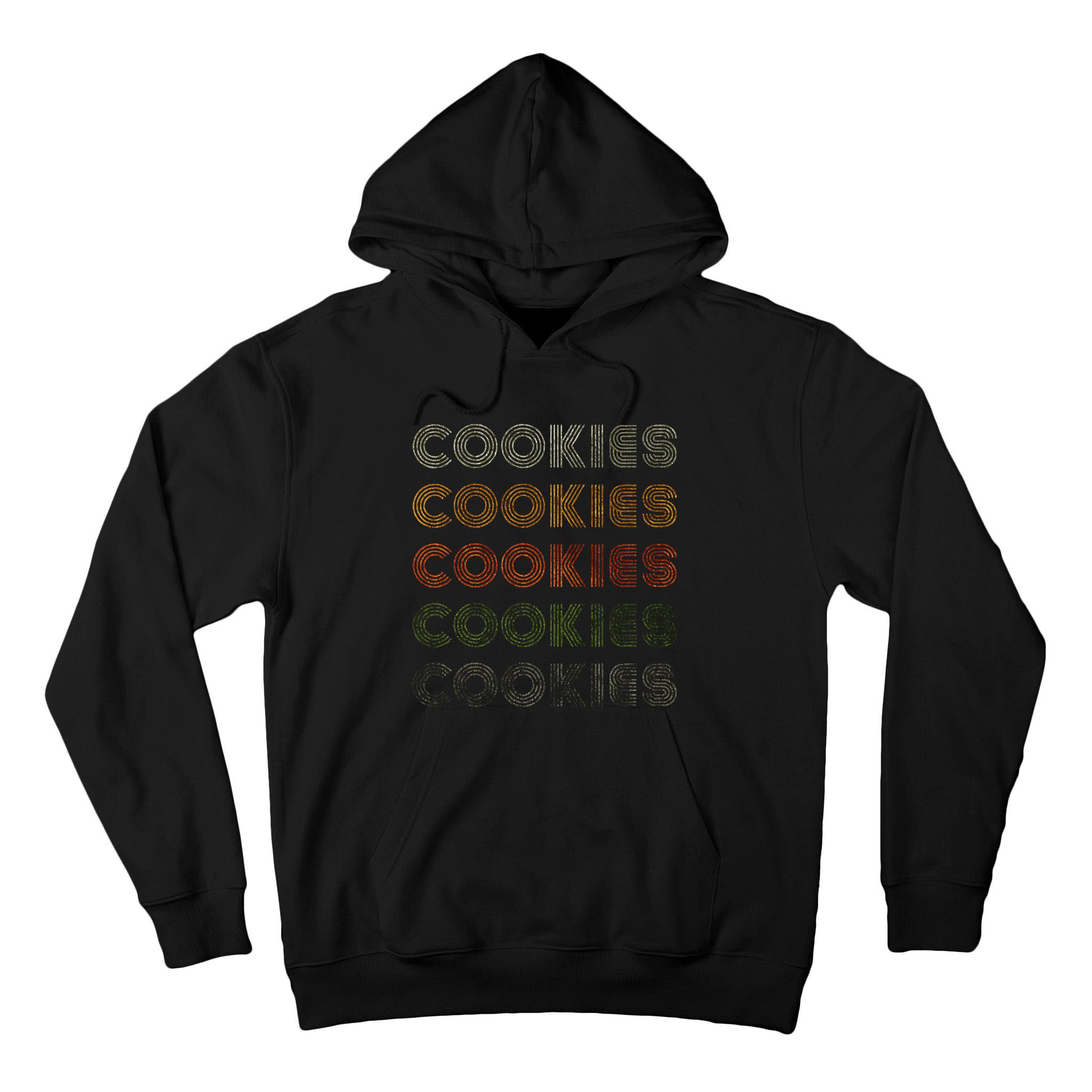 Love Heart Cookies Grunge Vintage Style Black Cookies Tall Hoodie