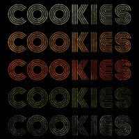 Love Heart Cookies Grunge Vintage Style Black Cookies Womens T-Shirt