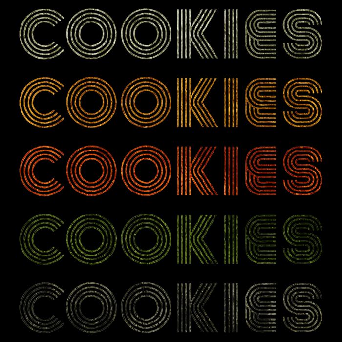 Love Heart Cookies Grunge Vintage Style Black Cookies Womens T-Shirt