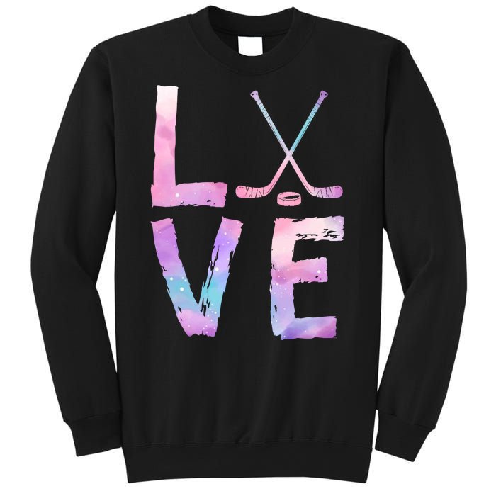 Love Hockey Color Design Sweatshirt