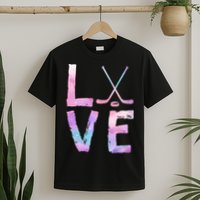 Love Hockey Color Design T-Shirt