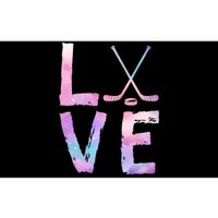 Love Hockey Color Design Bumper Sticker