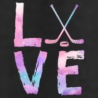 Love Hockey Color Design Beanie