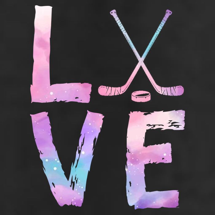 Love Hockey Color Design Beanie