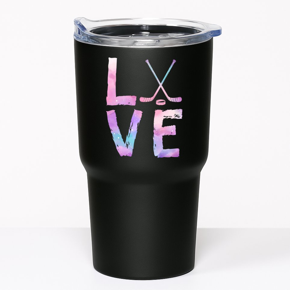 Love Hockey Color Design Tumbler