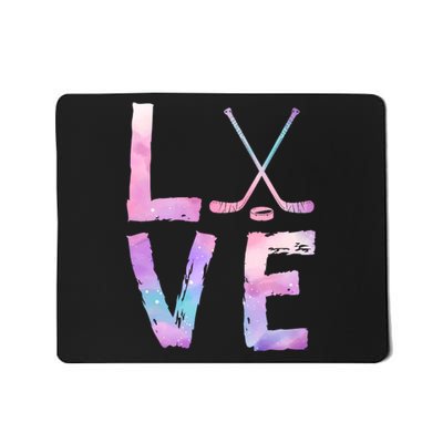 Love Hockey Color Design Mousepad