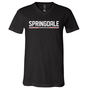 Loving Home City Springdale Arkansas Travel V-Neck T-Shirt