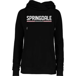 Loving Home City Springdale Arkansas Travel Womens Funnel Neck Pullover Hood