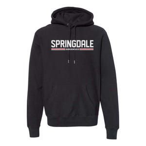 Loving Home City Springdale Arkansas Travel Premium Hoodie