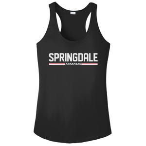 Loving Home City Springdale Arkansas Travel Ladies PosiCharge Competitor Racerback Tank