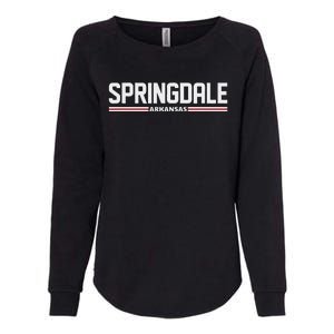 Loving Home City Springdale Arkansas Travel Womens California Wash Sweatshirt