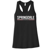 Loving Home City Springdale Arkansas Travel Women's Racerback Tank