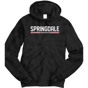 Loving Home City Springdale Arkansas Travel Tie Dye Hoodie