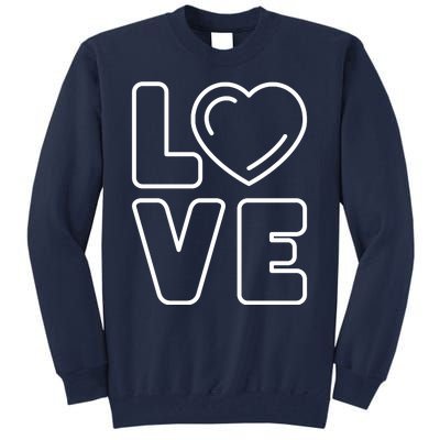 Love Heart Cute Romantic Gift Tall Sweatshirt