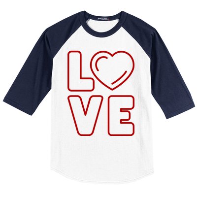 Love Heart Cute Romantic Gift Baseball Sleeve Shirt