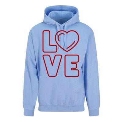 Love Heart Cute Romantic Gift Unisex Surf Hoodie