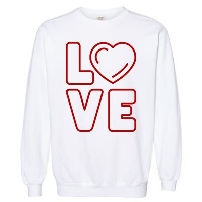 Love Heart Cute Romantic Gift Garment-Dyed Sweatshirt