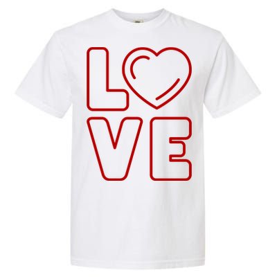 Love Heart Cute Romantic Gift Garment-Dyed Heavyweight T-Shirt