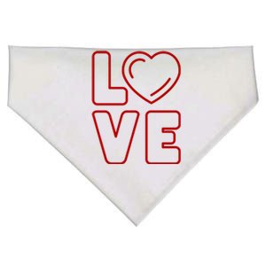 Love Heart Cute Romantic Gift USA-Made Doggie Bandana