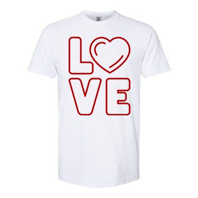 Love Heart Cute Romantic Gift Softstyle CVC T-Shirt