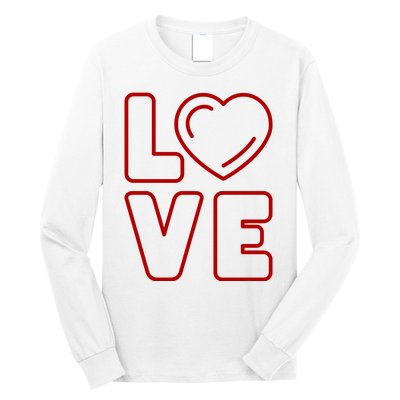 Love Heart Cute Romantic Gift Long Sleeve Shirt