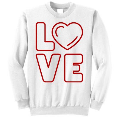 Love Heart Cute Romantic Gift Sweatshirt