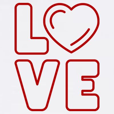 Love Heart Cute Romantic Gift T-Shirt