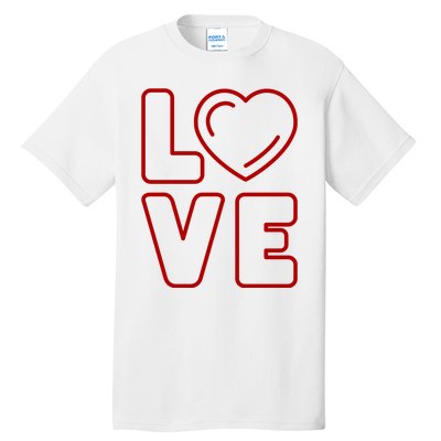 Love Heart Cute Romantic Gift Tall T-Shirt