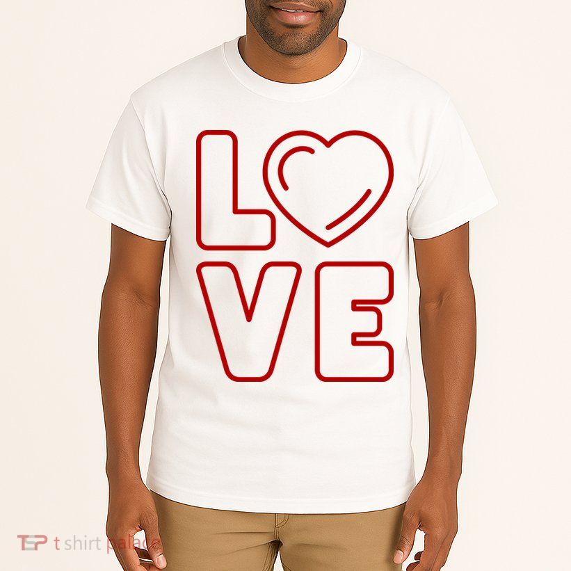 Love Heart Cute Romantic Gift Tall T-Shirt