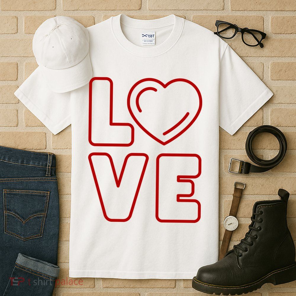 Love Heart Cute Romantic Gift Tall T-Shirt