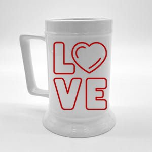 Love Heart Cute Romantic Gift Beer Stein