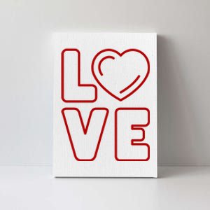 Love Heart Cute Romantic Gift Canvas