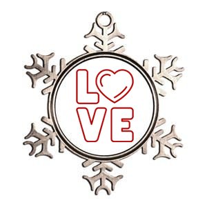 Love Heart Cute Romantic Gift Metallic Star Ornament