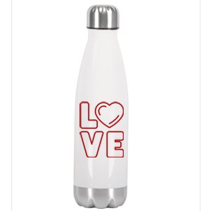 Love Heart Cute Romantic Gift Stainless Steel Insulated Water Bottle