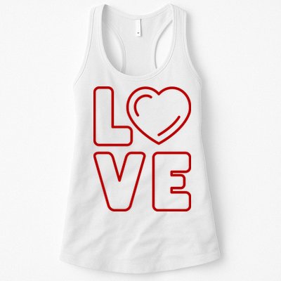 Love Heart Cute Romantic Gift Womens Tank Top