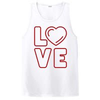 Love Heart Cute Romantic Gift PosiCharge Competitor Tank