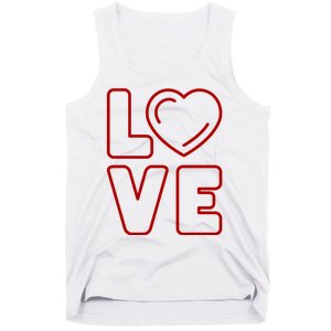 Love Heart Cute Romantic Gift Tank Top