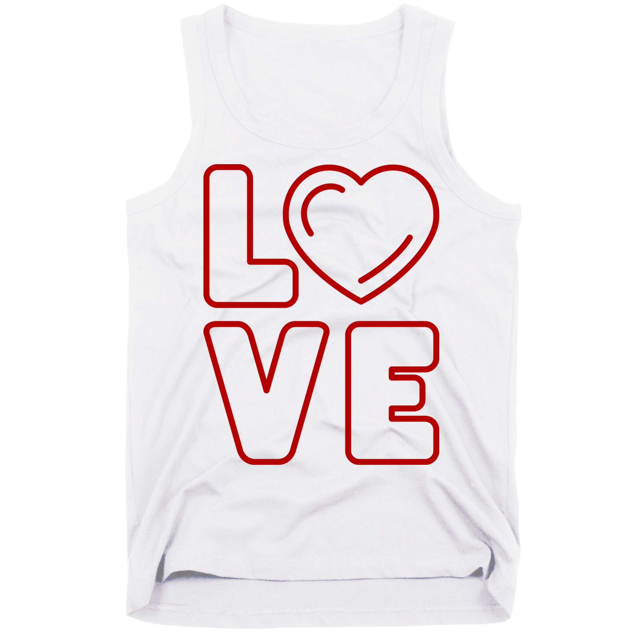 Love Heart Cute Romantic Gift Tank Top
