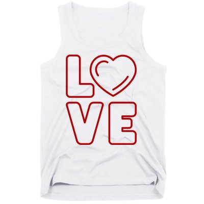 Love Heart Cute Romantic Gift Tank Top