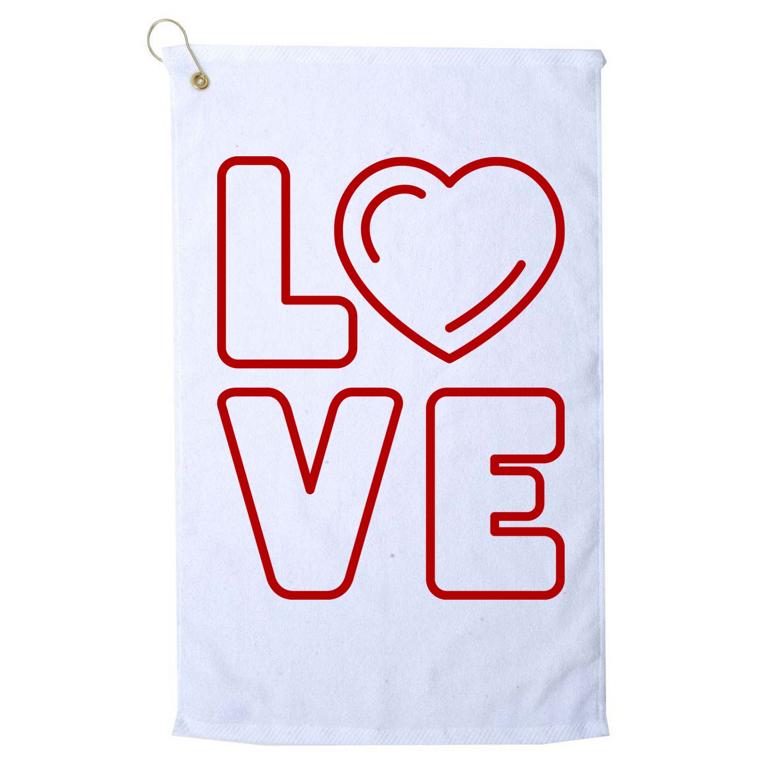 Love Heart Cute Romantic Gift Golf Towel