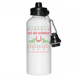 Love Horse Cute Funny Christmas Santa Ugly Christmas Gift Aluminum Water Bottle