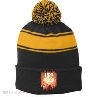 Lord Huron Cave Stripe Pom Pom Beanie