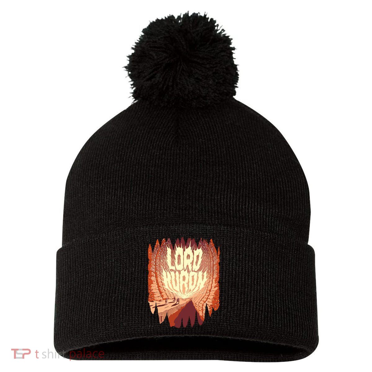 Lord Huron Cave Pom Pom 12in Knit Beanie