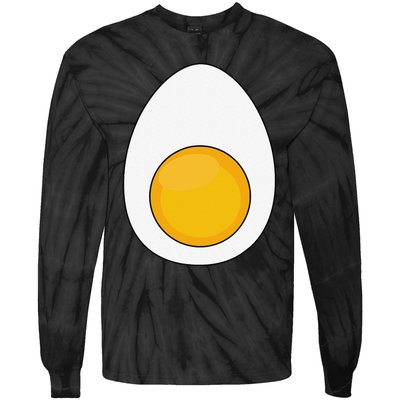 Lazy Halloween Costume Devil Horns Food Lover Deviled Egg Gift Tie-Dye Long Sleeve Shirt