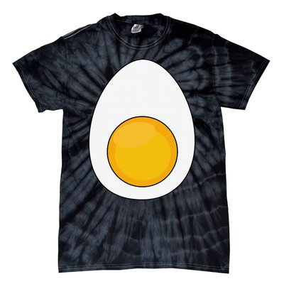 Lazy Halloween Costume Devil Horns Food Lover Deviled Egg Gift Tie-Dye T-Shirt