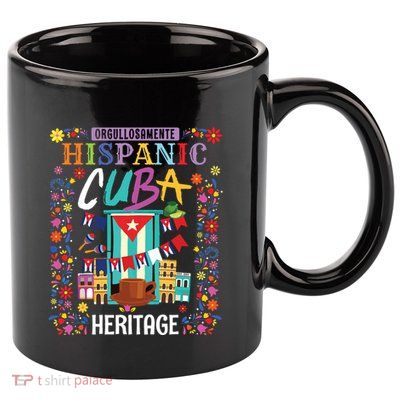 Latin Heritage Cuban Flag Outfit Idea For Women & Cuba Flag 11oz C Handle Ceramic Mug
