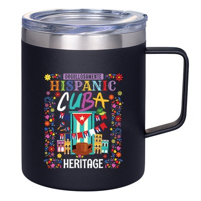 Latin Heritage Cuban Flag Outfit Idea For Women & Cuba Flag 12oz Stainless Steel Coffee Mug